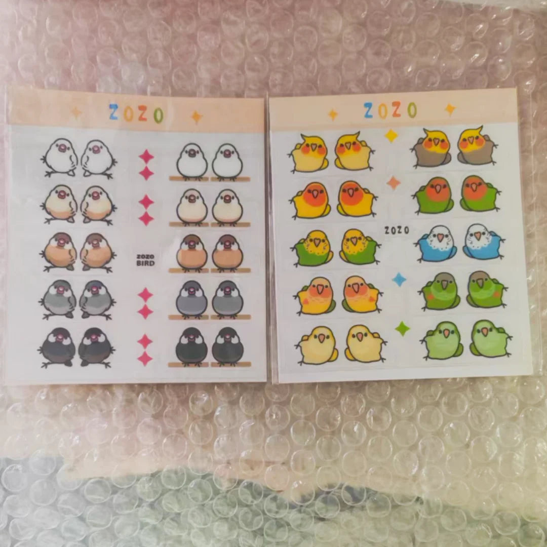Chubby Bird Planner Index Tab Stickers | Bon Bon Bird Toys
