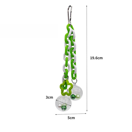 Transparent Hanging Ball Toy for Birds | Bon Bon Bird Toys
