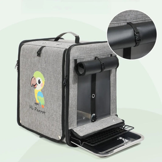 Bird Backpack Carrier with Window & Perch | Bon Bon Bird Toys