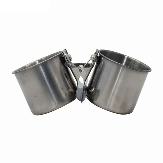 Stainless Steel Bird Feeding Cups for Cages