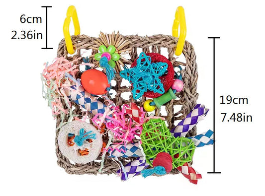 Seagrass Foraging Wall Mat for Birds | Bon Bon Bird Toys