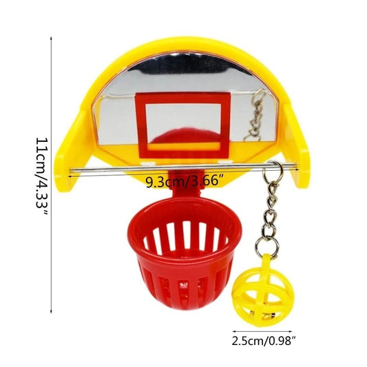 Mini Basketball Hoop Toy for Birds | Bon Bon Bird Toy
