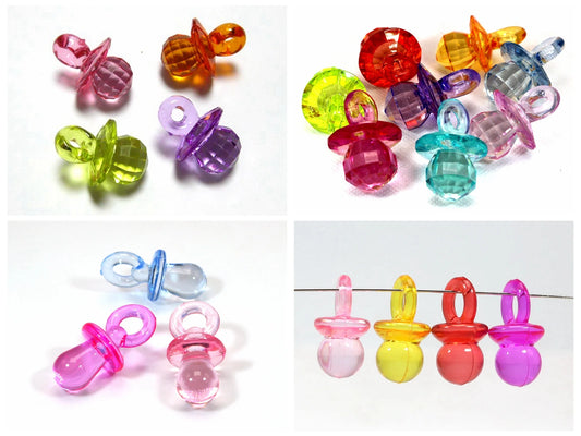Acrylic Pacifier Pendants for DIY Bird Toys