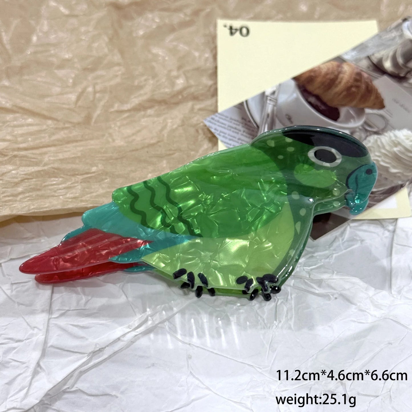 Parrot Hair Claw Clip