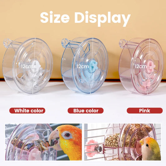 Acrylic Foraging Wheel Toy for Birds | Bon Bon Bird Toys