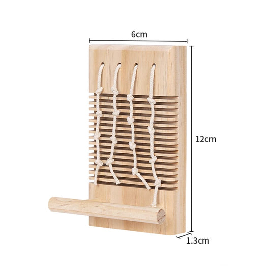 Slatted Wood Block Perch for Bird Cages | Bon Bon Bird Toys