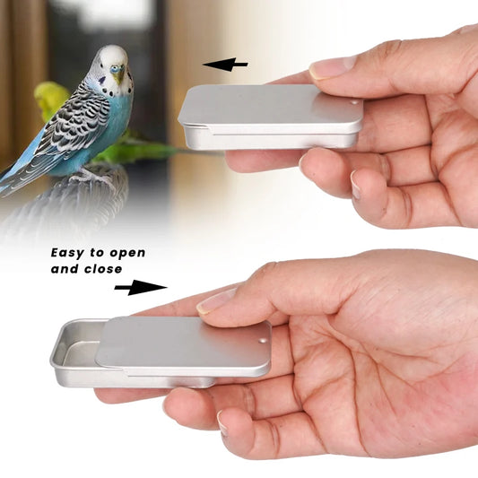 Mini Metal Training Feeder for Birds | Bon Bon Bird Toys