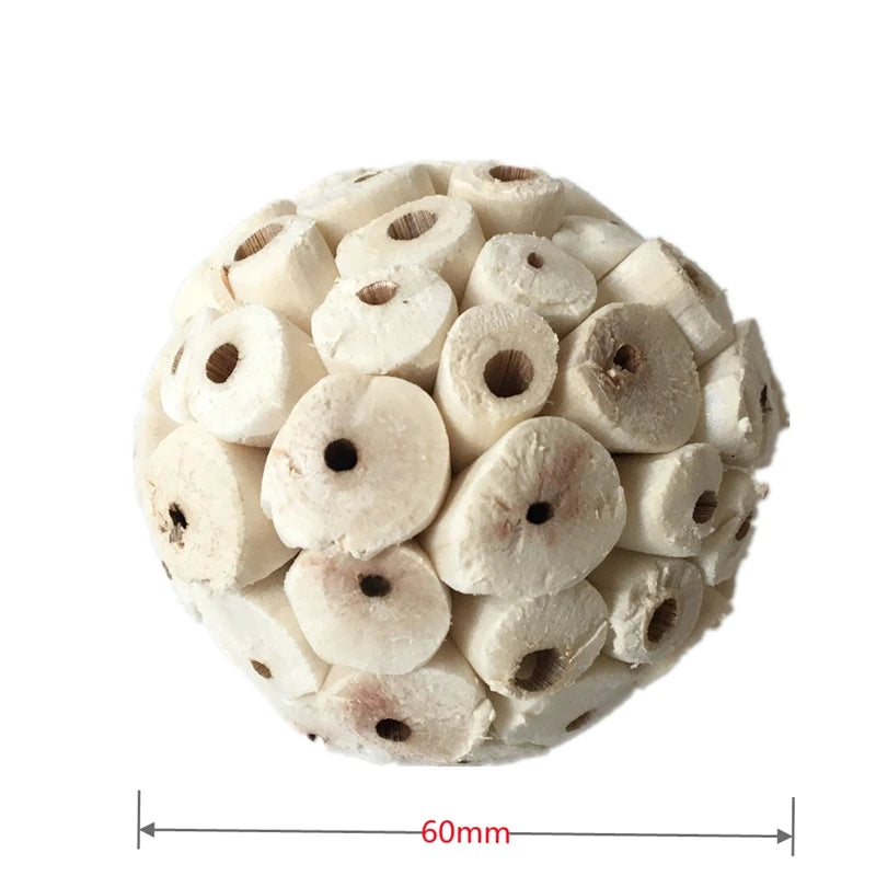 Natural Sola Ball Bird Chew Toy | Bon Bon Bird Toys