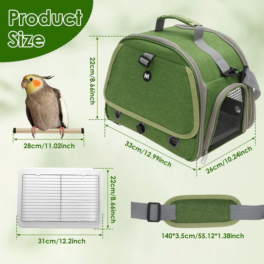 Ventilated Bird Travel Carrier Bag | Bon Bon Bird Toys