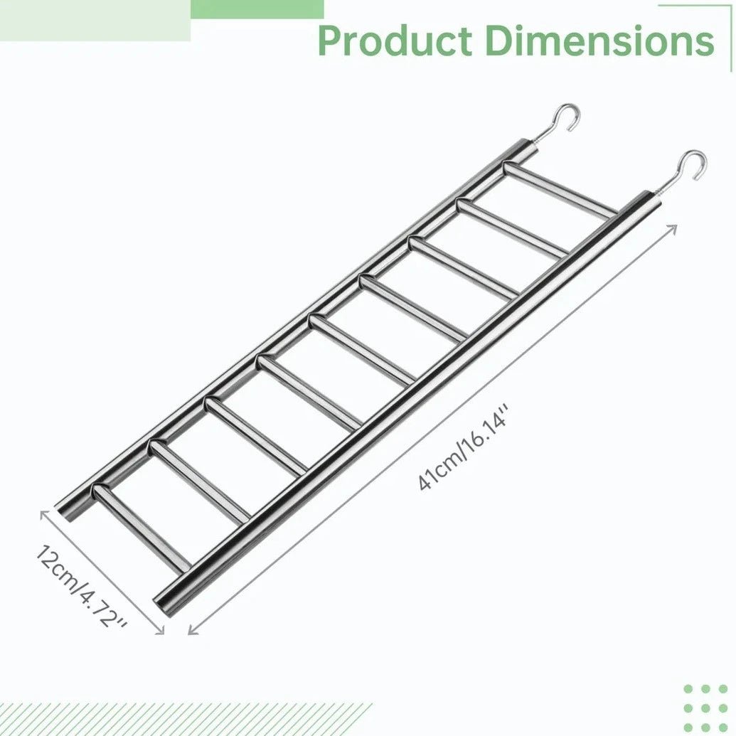 2pcs Stainless Steel Parrot Ladders - Bon Bon Bird Toys