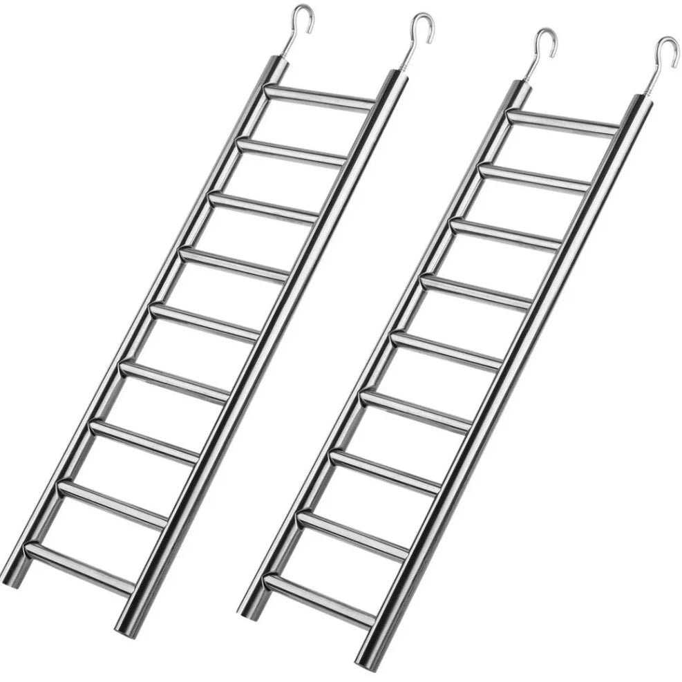 2pcs Stainless Steel Parrot Ladders - Bon Bon Bird Toys