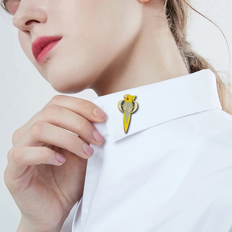 Cockatiel Enamel Pin | Bon Bon Bird Toys