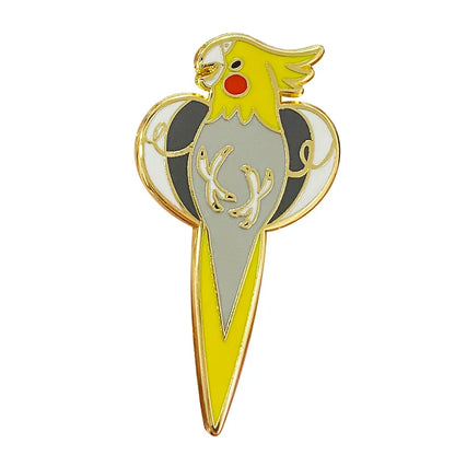 Cockatiel Enamel Pin | Bon Bon Bird Toys