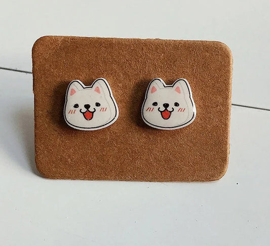 Budgie Acrylic Stud Earrings | Bon Bon Bird Toys