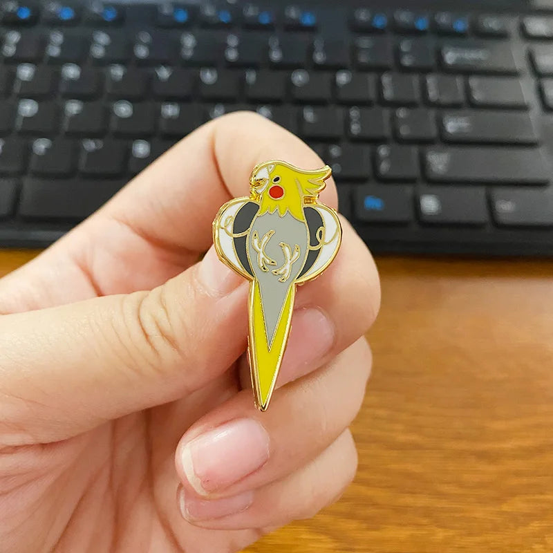 Cockatiel Enamel Pin | Bon Bon Bird Toys