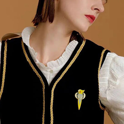 Cockatiel Enamel Pin | Bon Bon Bird Toys