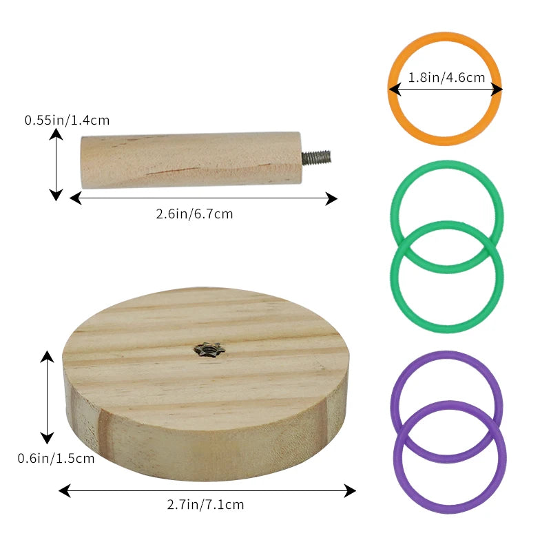 Wooden Parrot Training Puzzle Toy | Bon Bon Bird Toys