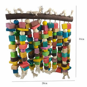Large Wood Climbing Chew Toy for Macaws, Cockatoos & African Grey