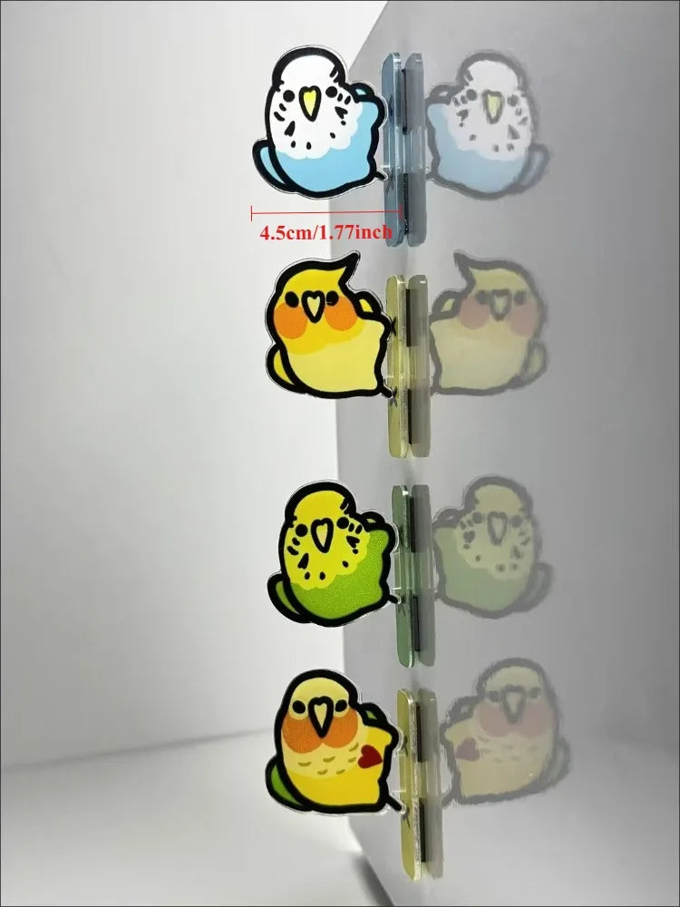 Chubby Bird Acrylic Fridge Magnets | Bon Bon Bird Toys