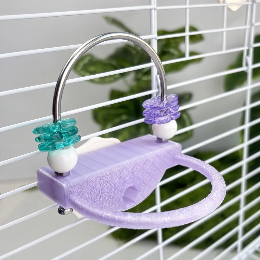Flower Bead Platform Perch for Small Birds | Bon Bon Bird Toys