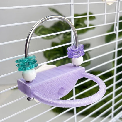 Flower Bead Platform Perch for Small Birds | Bon Bon Bird Toys