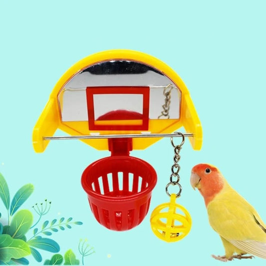 Mini Basketball Hoop Toy for Birds | Bon Bon Bird Toy