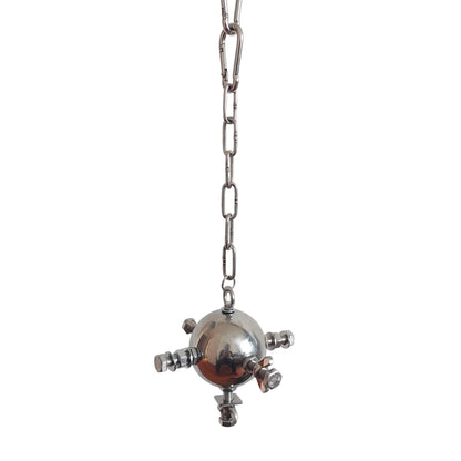 Stainless Steel Foraging Star Toy for Large Parrots | Bon Bon Bird Toys