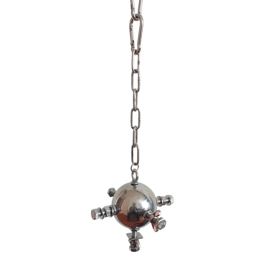 Stainless Steel Foraging Star Toy for Large Parrots | Bon Bon Bird Toys