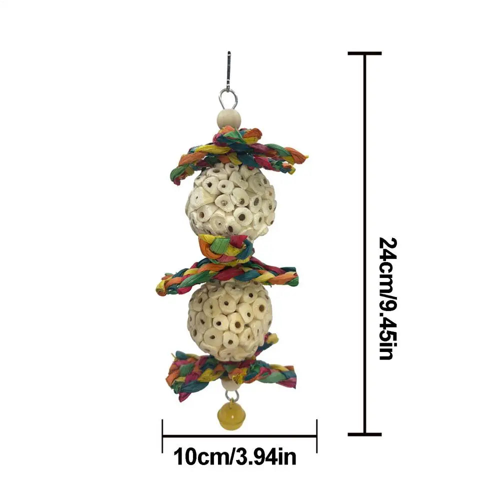 Sola Ball Chew & Shred Toy for Birds | Bon Bon Bird Toys