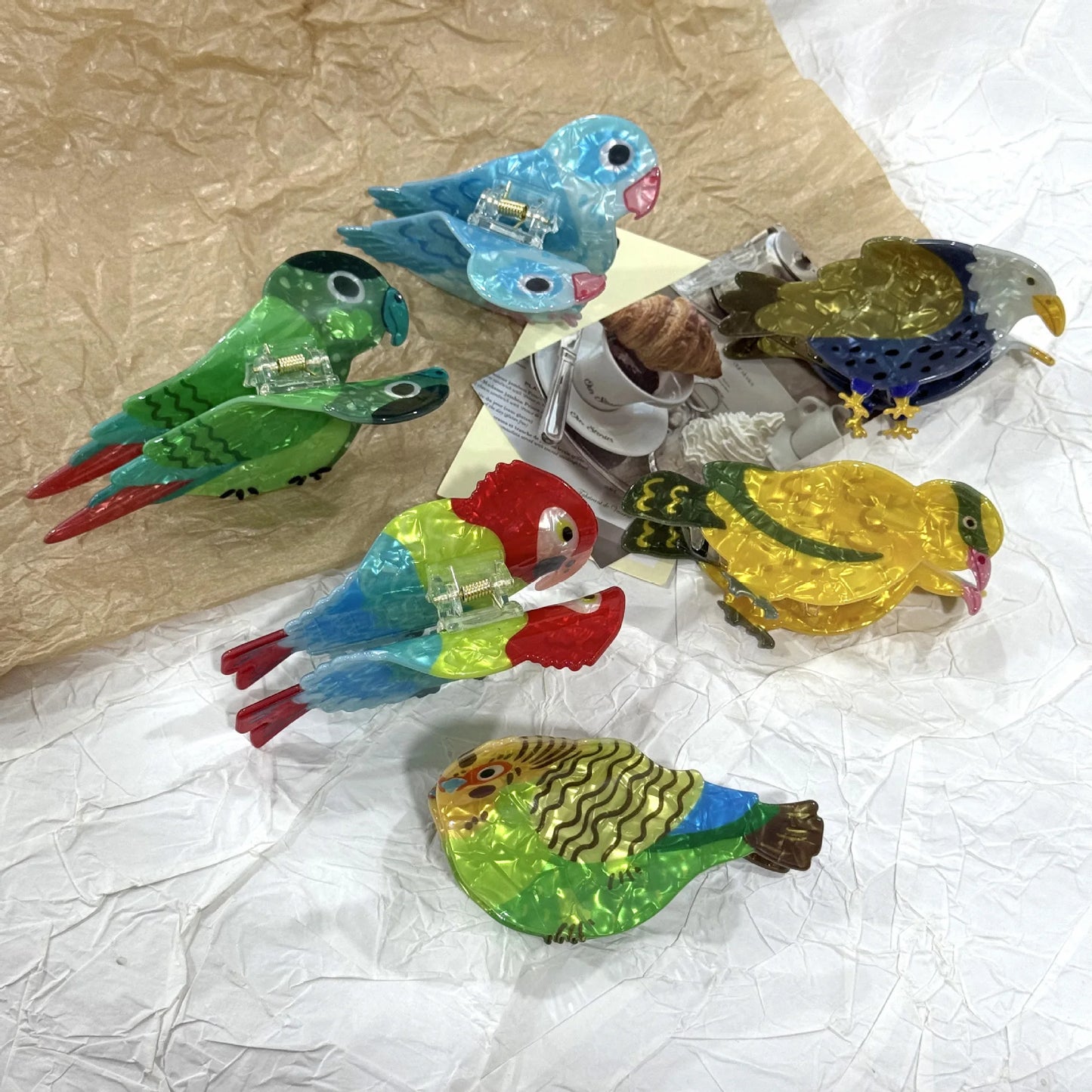 Parrot Hair Claw Clip