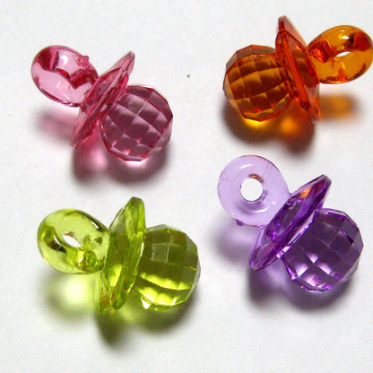 Acrylic Pacifier Pendants for DIY Bird Toys