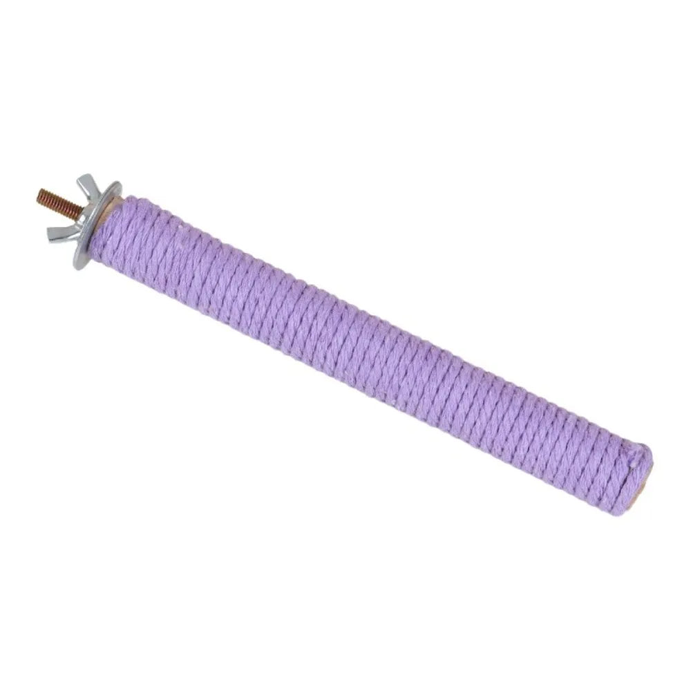 Colorful Cotton Rope Straight Perch for Bird Cages