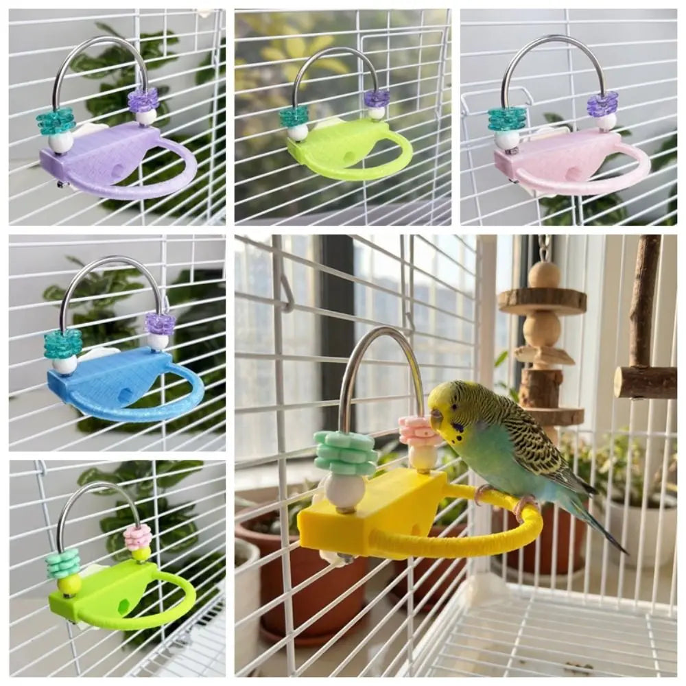 Flower Bead Platform Perch for Small Birds | Bon Bon Bird Toys