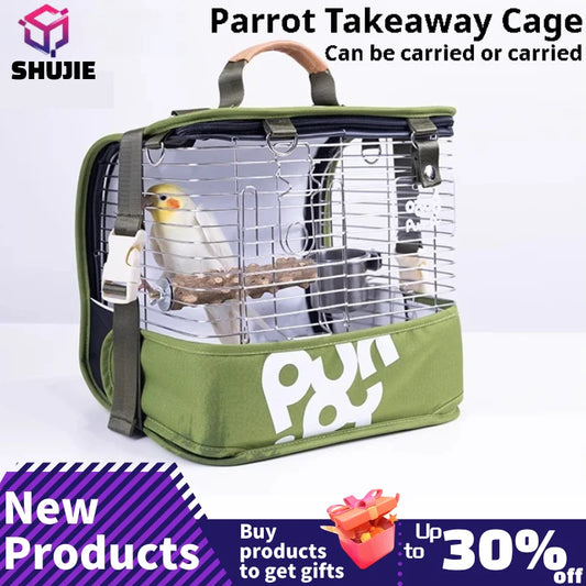 Stainless Steel Mesh Bird Travel Cage | Bon Bon Bird Toys
