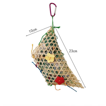 Bamboo Shredded Paper Foraging Toy for Birds | Bon Bon Bird Toys