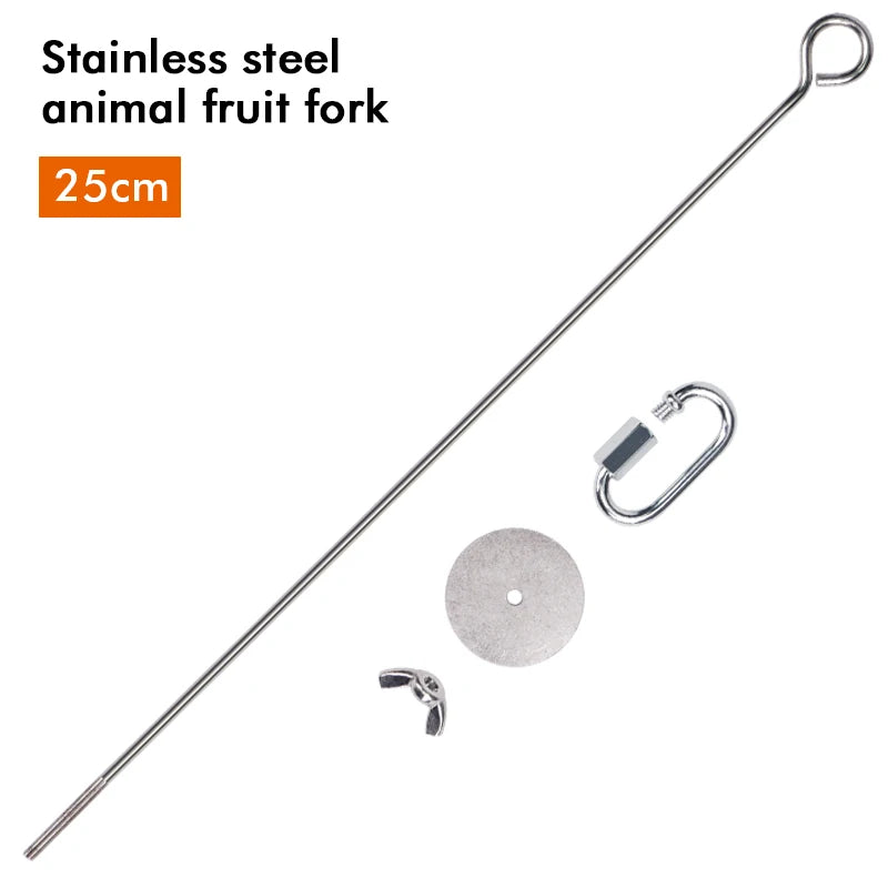 Stainless Steel Fruit and Veggie Skewer for Birds | Bon Bon Bird Toys