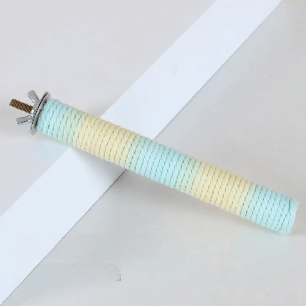 Colorful Cotton Rope Straight Perch for Bird Cages