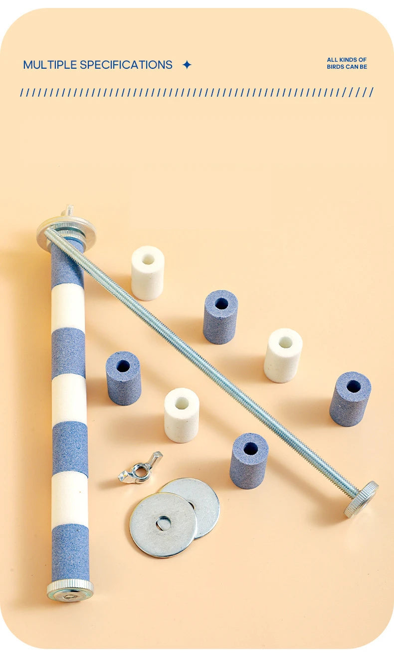 Sandstone Grinding Perch for Birds — Multiple Sizes | Bon Bon Bird Toys