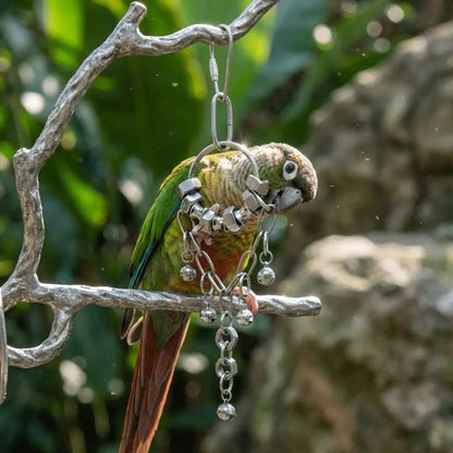 Stainless Steel Chain Bell Toy for Birds