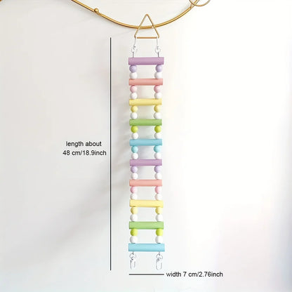 Pastel Wood Bird Cage Toys & Accessories | Bon Bon Bird Toys