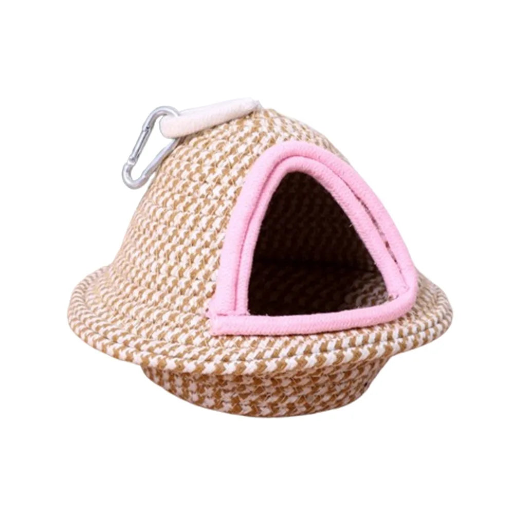 Handwoven Cotton Bird Nest | Bon Bon Bird Toys