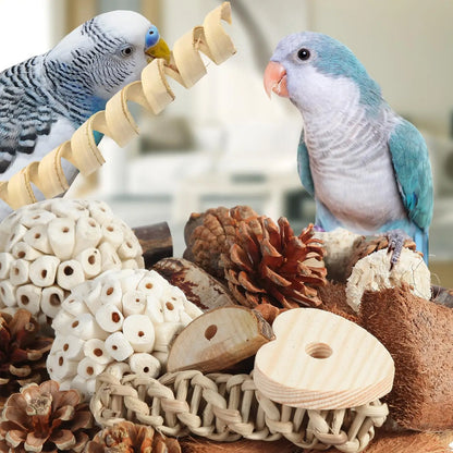 Natural Foraging Box for Birds | Bon Bon Bird Toys