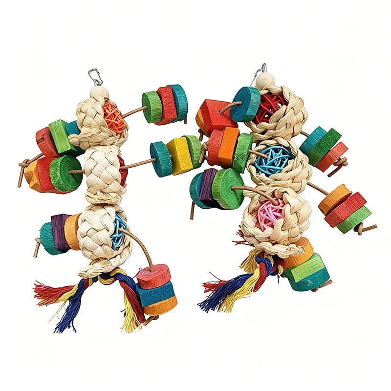 Multi-Texture Shredding Rope Toy for Birds | Bon Bon Bird Toys