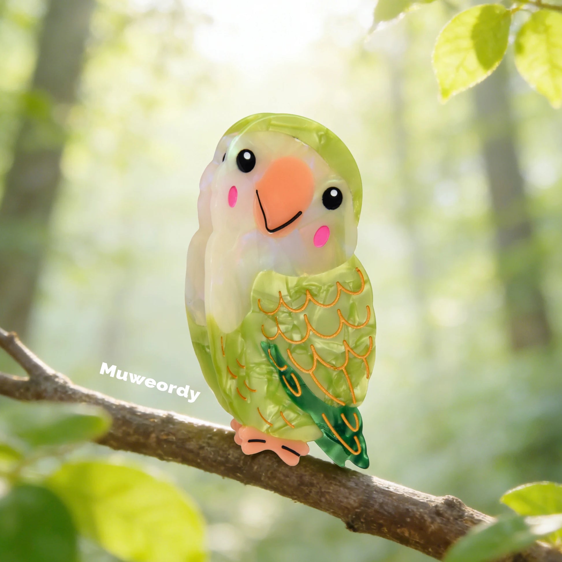 Lovebird Hair Claw Clip | Bon Bon Bird Toys