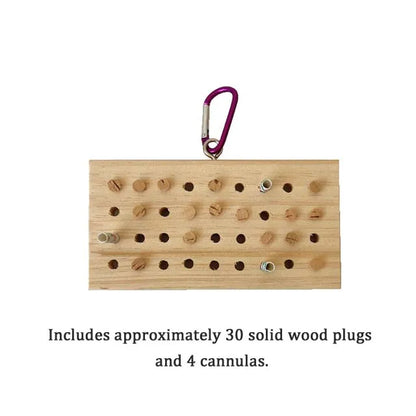 Wooden Plug Chew Board for Birds | Bon Bon Bird Toys