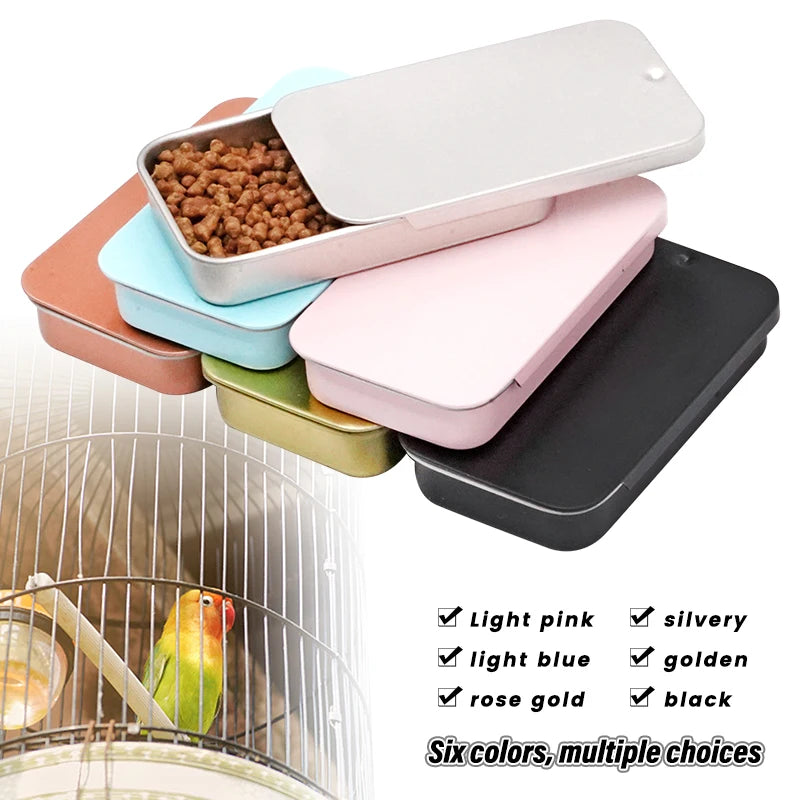 Mini Metal Training Feeder for Birds | Bon Bon Bird Toys