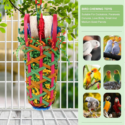 Shreddable Bamboo Basket Bird Toy 2-Pack | Bon Bon Bird Toys