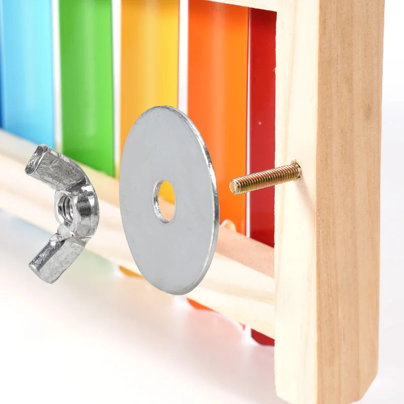 Wooden Xylophone Pecking Toy for Birds | Bon Bon Bird Toys