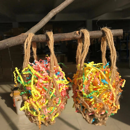 Colorful Shredded Paper Bird Toy Refill | Bon Bon Bird Toys