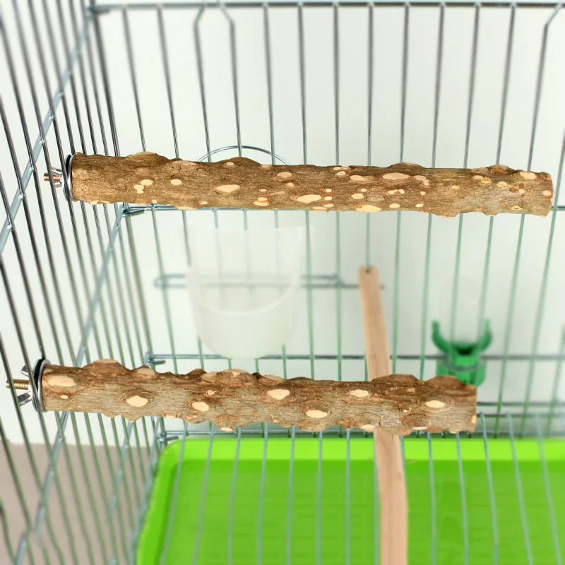 Natural Wood Beak Grinding Perch | Bon Bon Bird Toys